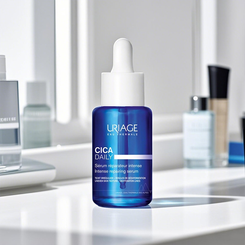 商品Uriage|Uriage依泉舒缓修复保湿精华30ml 修护敏感肌补水保湿蓝安瓶,价格¥290,第2张图片详细描述