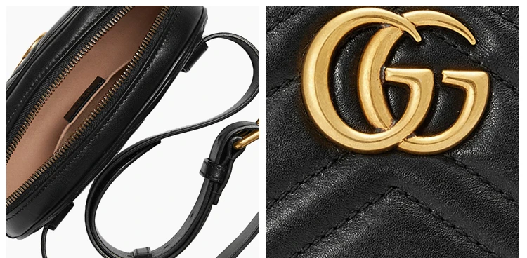 商品[国内直发] Gucci|GUCCI 古驰 女士黑色皮革腰包 476434-DSVRT-1000,价格¥6402,第8张图片详细描述