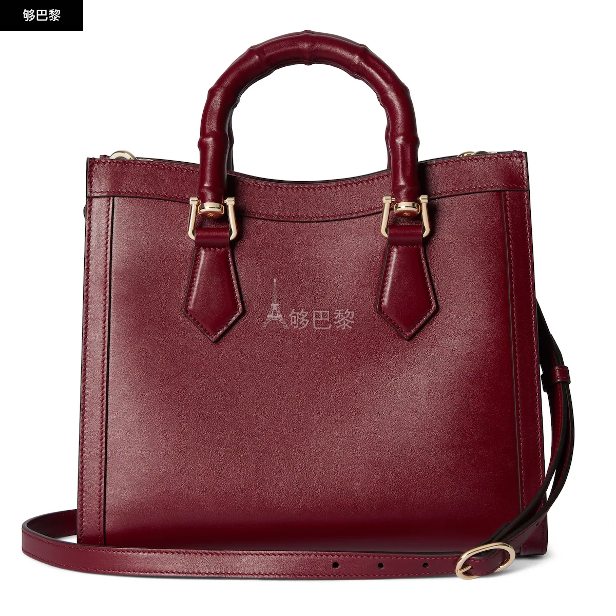 商品Gucci|【预售】 古驰 25春夏 女士 手提包 GUCCI DIANA系列中号竹节托特包 832982 AAEDB 6207,价格¥33805,第3张图片详细描述