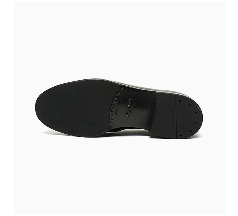 商品Prada|Prada 普拉达 男士黑色皮革乐福鞋 2DB180-P39-F0002,价格¥4526,第8张图片详细描述