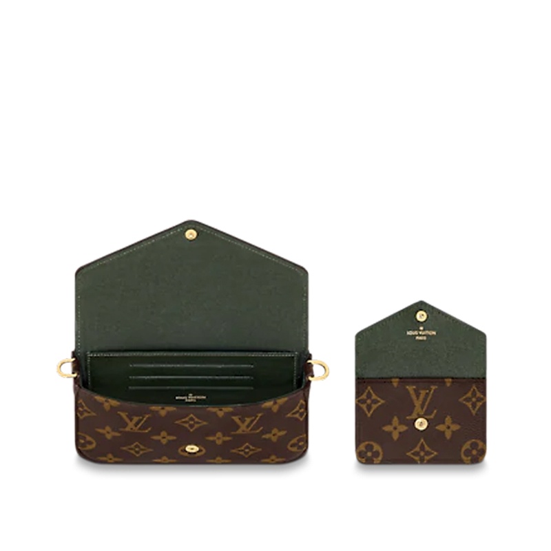 商品Louis Vuitton|【现货】路易威登 POCHETTE FÉLICIE STRAP & GO女士老花帆布单肩包 M80091,价格¥12247,第3张图片详细描述