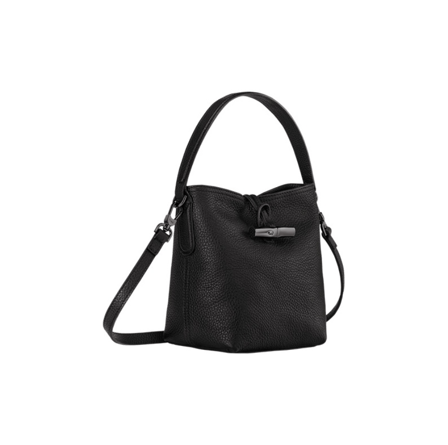商品[国内直发] Longchamp|【现货】珑骧女包LONGCHAMP 新款ROSEAU ESSENTIAL17 女士牛皮竹节扣单肩包手提包水桶包灰色小号礼物送女友10159 968 112,价格¥1026,第11张图片详细描述