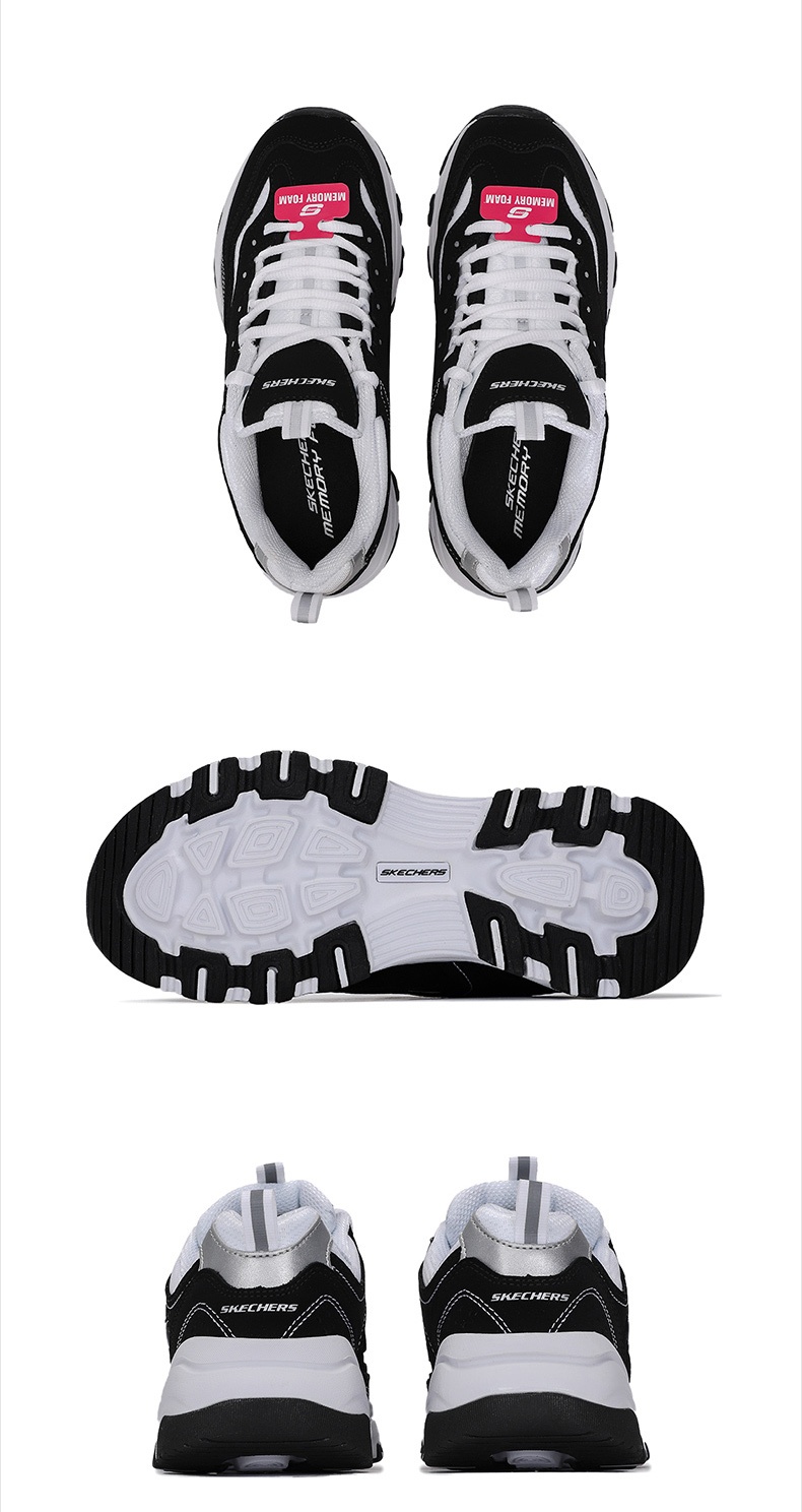商品[国内直发] SKECHERS|斯凯奇 女 休闲鞋 熊猫鞋 88888250-BKW,价格¥348,第5张图片详细描述