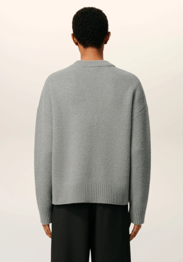 商品AMI|【秋冬新品】AMI 男女同款ADC羊驼毛混纺云朵开衫 爱心V领（香港仓发货）,价格¥3681,第8张图片详细描述