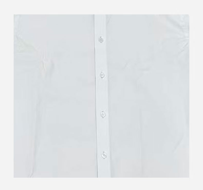 商品Burberry|Burberry/博柏利 男士浅蓝色棉质纯色单排扣长袖衬衫,价格¥1420,第6张图片详细描述