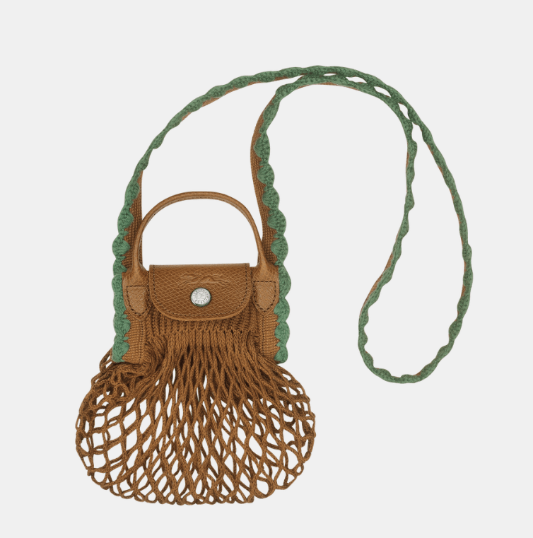 商品Longchamp|珑骧女士织物手提单肩包购物网袋多色大号/迷你（香港仓发货）,价格¥564,第22张图片详细描述