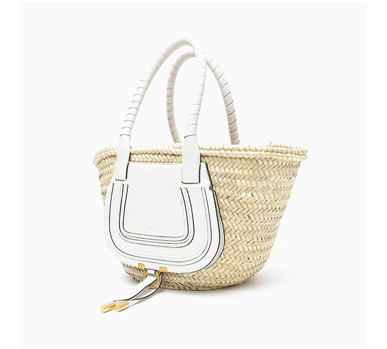 商品Chloé|CHLOE' 女士奶油色手提包 C22SS728G58-101,价格¥2605,第5张图片详细描述