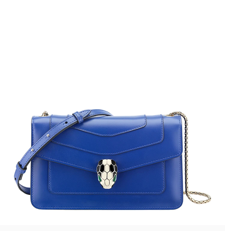 商品[国内直发] BVLGARI|BVLGARI 宝格丽 蓝色 女士挎包 287019,价格¥16606,第5张图片详细描述
