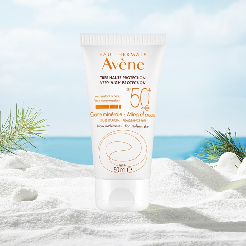 商品Avene|雅漾自然倍护物理防晒霜 50ml 高倍保护修颜防水,价格¥209,第2张图片详细描述