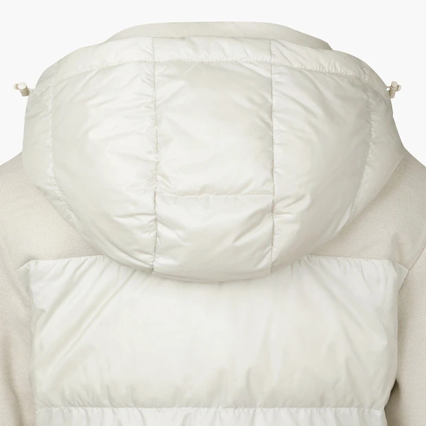 商品【预售商品15天发货】 DESCENTE|高尔夫系列女性针织混合中长款羽绒服时尚保暖 DO42WFKOO2-LBGG,价格¥2027,第20张图片详细描述