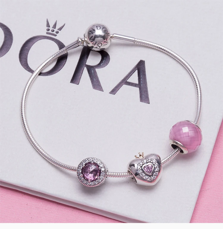 商品[国内直发] PANDORA|PANDORA 粉色女士手镯 PAND00082,价格¥565,第5张图片详细描述
