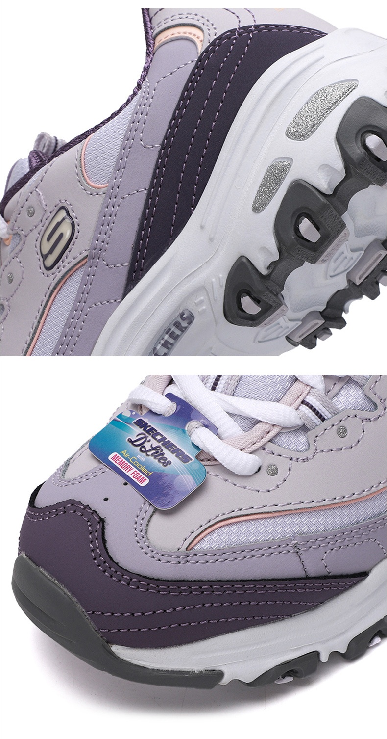 商品[国内直发] SKECHERS|斯凯奇 女 休闲鞋 熊猫鞋 13143-LAV,价格¥485,第3张图片详细描述