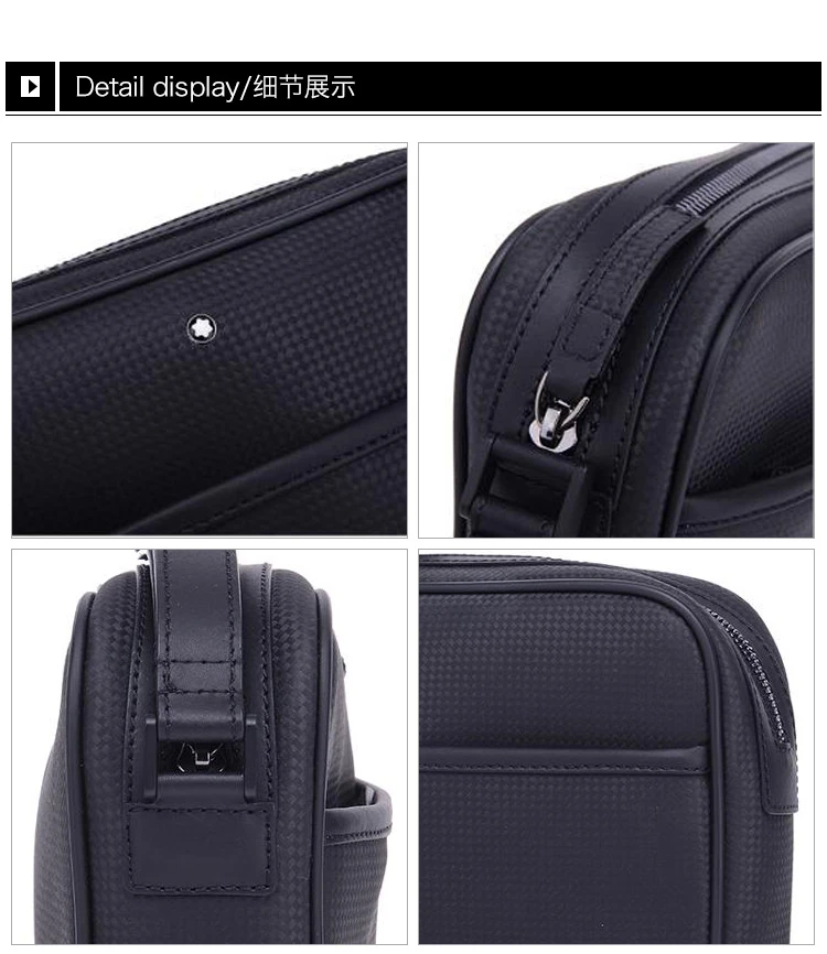 商品MontBlanc|Mont Blanc 万宝龙 男款黑色牛皮手拿包 111140,价格¥2974,第6张图片详细描述