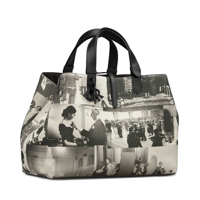 商品Dior|迪奥 Toujours系列女士黑色科技面料手提包 M2820SDEV_M911,价格¥29578,第6张图片详细描述