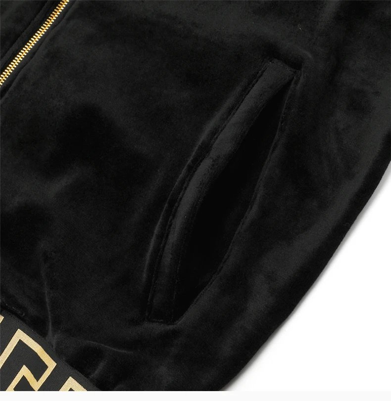 商品Versace|VERSACE 范思哲 Greco边饰丝绒连帽衫 AGU15010-AC00344-A008,价格¥3108,第8张图片详细描述