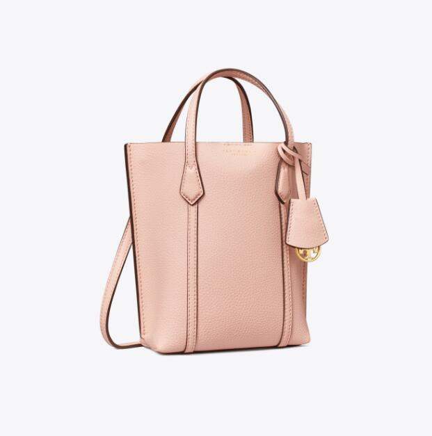 商品[国内直发] Tory Burch|汤丽柏琦 奢侈品TB女包Perry双Tlogo挂件 压花皮革托特包手提单肩斜挎包 89488-123,价格¥2207,第9张图片详细描述