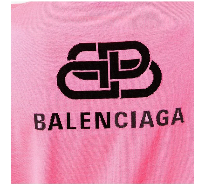 商品Balenciaga|BALENCIAGA 女士粉色棉质毛衣 583093-T1439-5611,价格¥4380,第8张图片详细描述