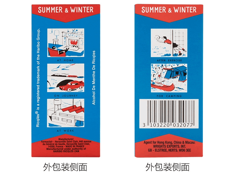 商品RICQLES|双飞人薄荷爽水清凉油 含75%酒精50ml正品,价格¥156,第11张图片详细描述