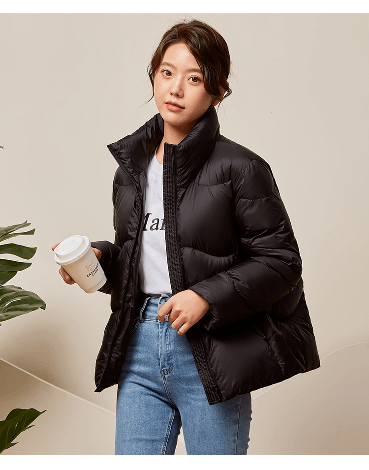 商品[国内直发] ROBINHOOD|罗宾汉立领轻薄时尚羽绒服-R228Y5419-黑色,价格¥281,第9张图片详细描述