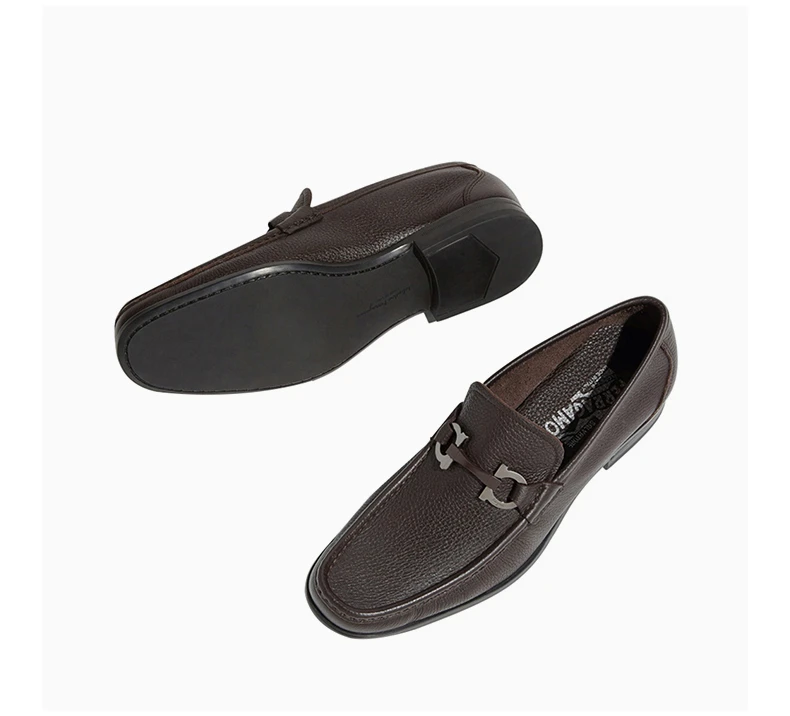 商品Salvatore Ferragamo|Salvatore Ferragamo 菲拉格慕 男士黑色乐福鞋 02-9392-642847,价格¥3371,第6张图片详细描述