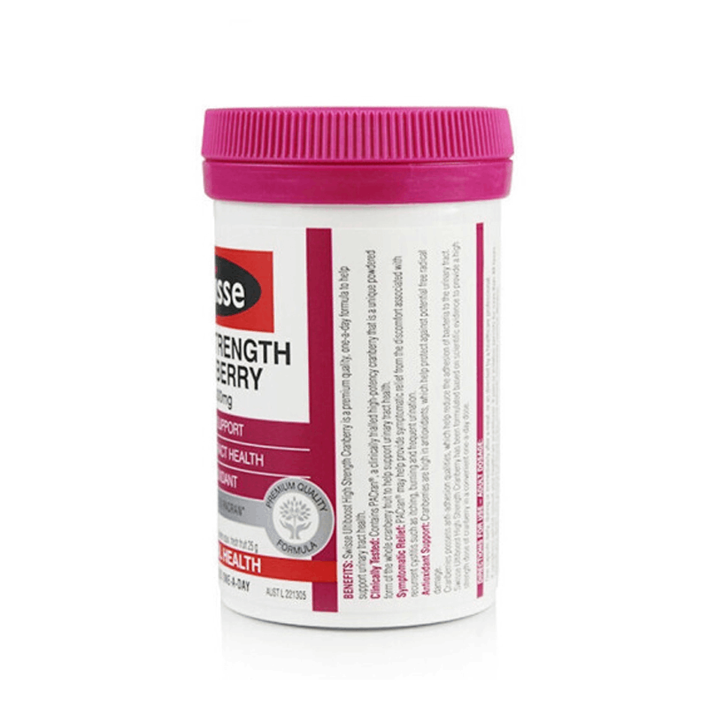 商品Swisse|澳洲斯维斯swisse蔓越莓胶囊高浓度精华30粒*3新旧版本随机发货,价格¥377,第3张图片详细描述