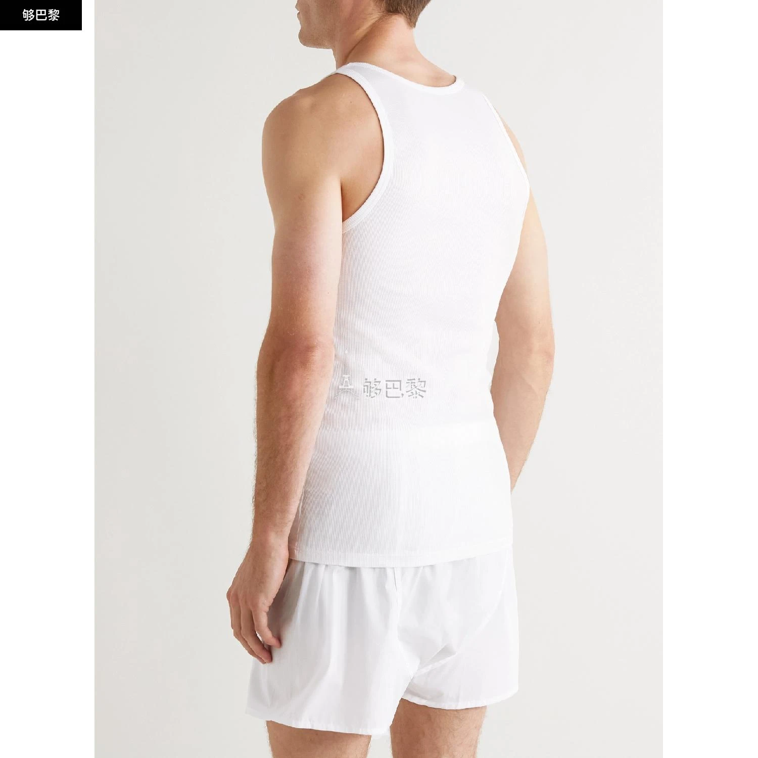 商品Tom Ford|包邮包税【预售7天发货】 TOM FORD 23秋冬 男士 背心 Ribbed Cotton and Modal-Blend Tank Top 13452677152210622 T4D10 121100 ,价格¥1362,第6张图片详细描述