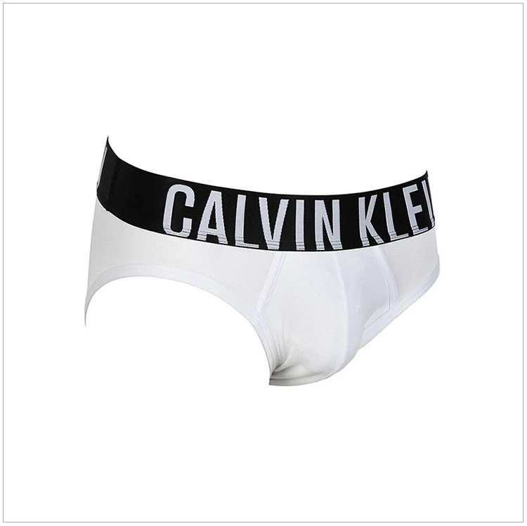 商品[国内直发] Calvin Klein|Calvin Klein 卡尔文 克莱恩 白色涤纶腰边加宽男士三角内裤 NB1044-100,价格¥306,第4张图片详细描述