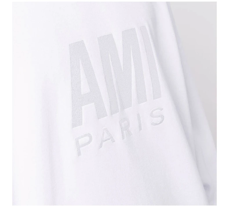 商品[国内直发] AMI|AMI 男士套头卫衣白色 USW003-731-100,价格¥1991,第8张图片详细描述