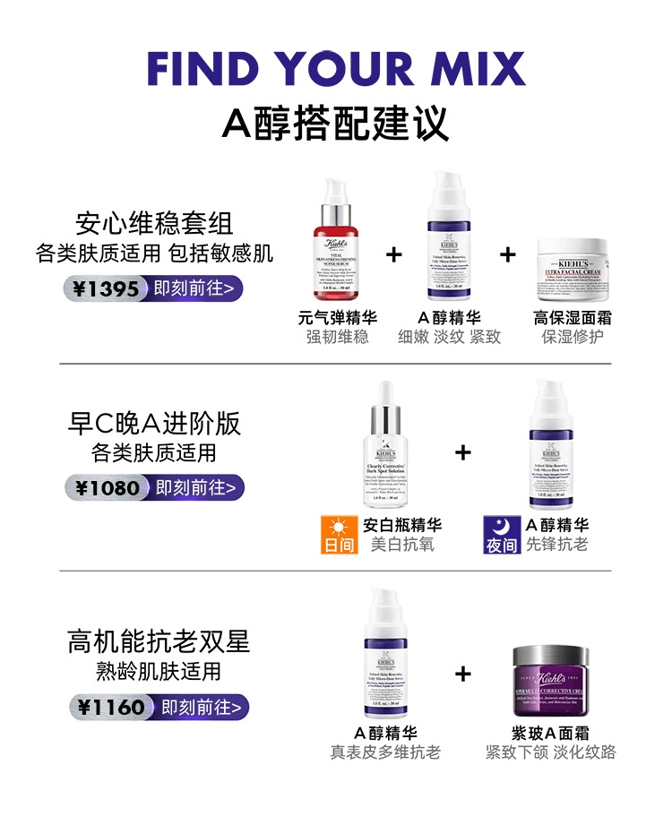 商品Kiehl's|Kiehl's科颜氏 A醇精华乳 50ml,价格¥366,第7张图片详细描述