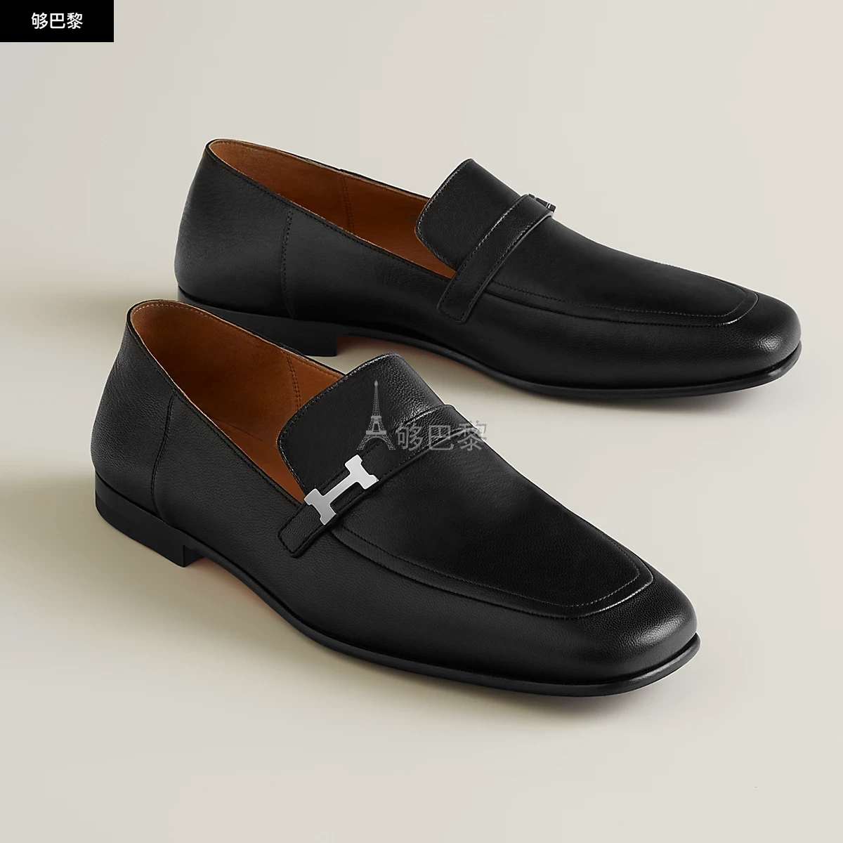 商品Hermes|【预售】 爱马仕 24秋冬 男士 商务休闲鞋 Mocassins Giovanni H231992ZA02,价格¥9243,第4张图片详细描述