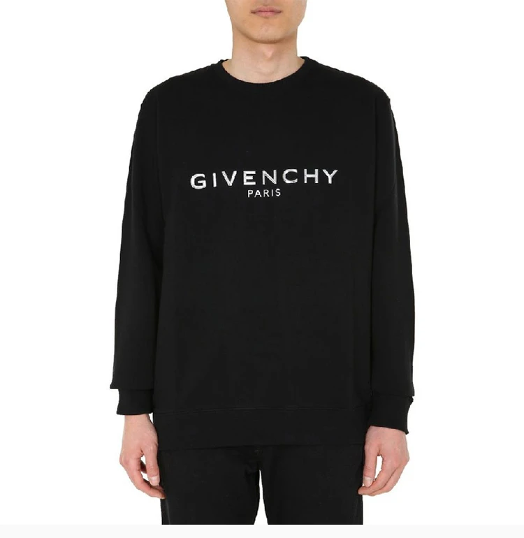 商品[国内直发] Givenchy|Givenchy 纪梵希 男士黑色印花运动衫 BMJ06S30AF-001,价格¥6030,第5张图片详细描述