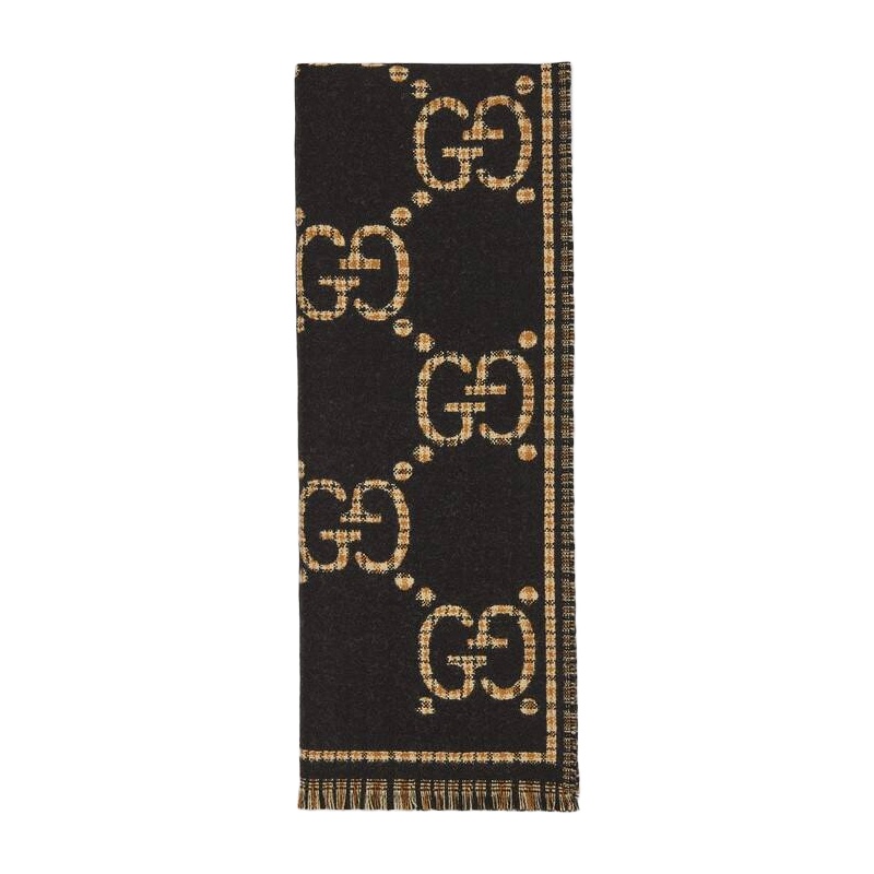 商品Gucci|GUCCI 古驰 GG羊毛围巾,价格¥2917,第3张图片详细描述