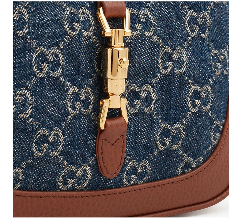 商品[国内直发] Gucci|GUCCI 拼色女士单肩包 637092-2KQGG-8375,价格¥17107,第7张图片详细描述