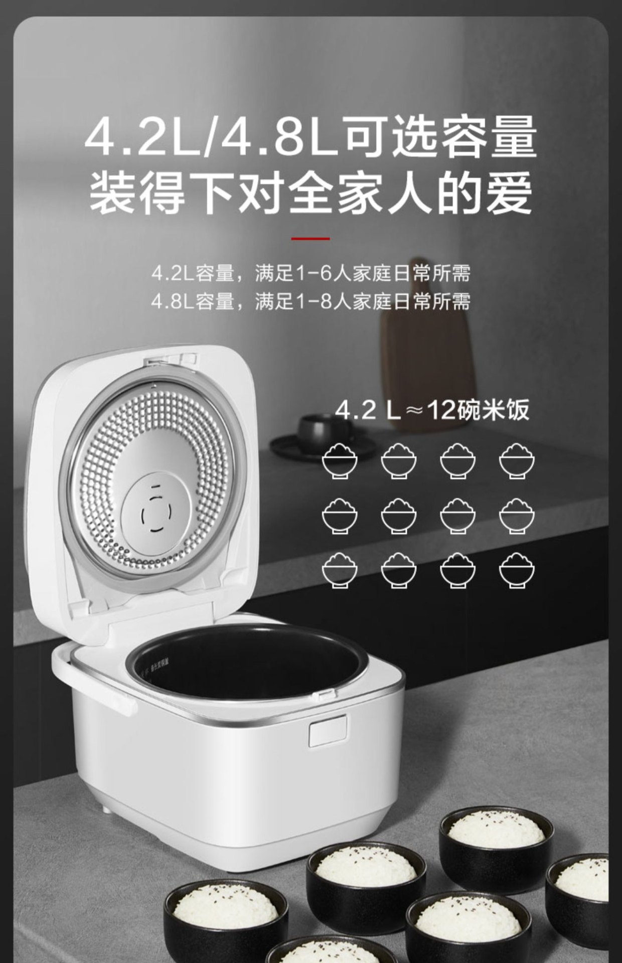 商品[国内直发] Panasonic|Panasonic/松下电饭煲低糖厨房家用IH变频智能大容量酵素饭电饭锅,价格¥2063,第25张图片详细描述