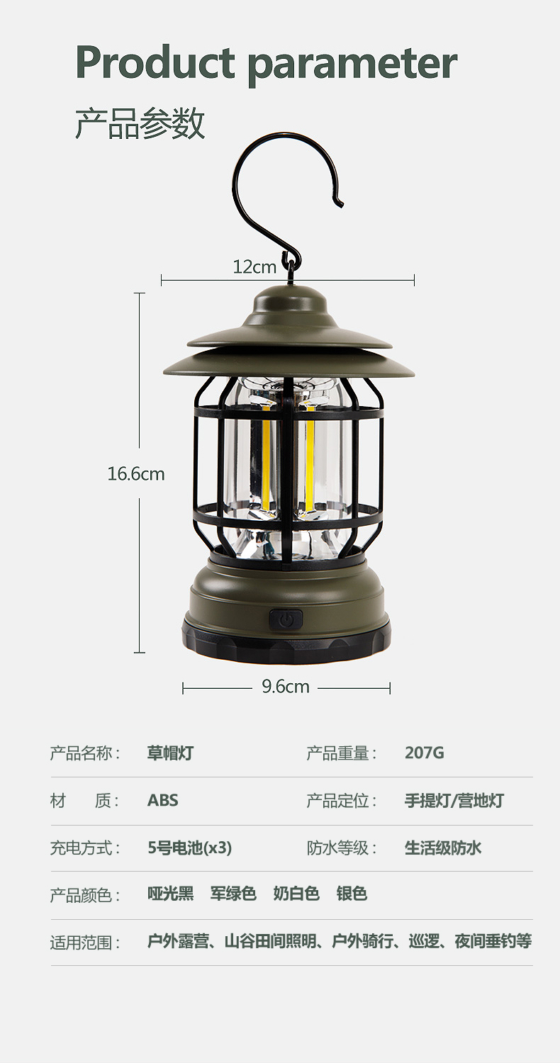 商品[国内直发] Sunny Feel|Sunnyfeel山扉户外露复古营氛围灯手提野营地灯挂灯帐篷灯装饰灯（1件起送）-全国包邮，偏远地区除外，具体发货根据物流情况 ,价格¥75,第17张图片详细描述