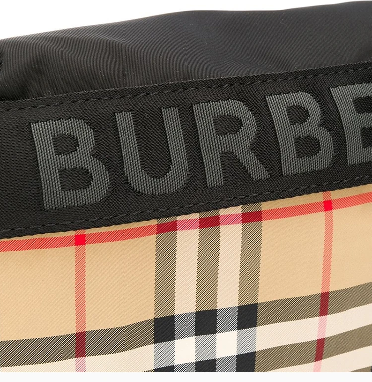 商品[国内直发] Burberry|BURBERRY 拼色中性腰包 8026557,价格¥6181,第7张图片详细描述