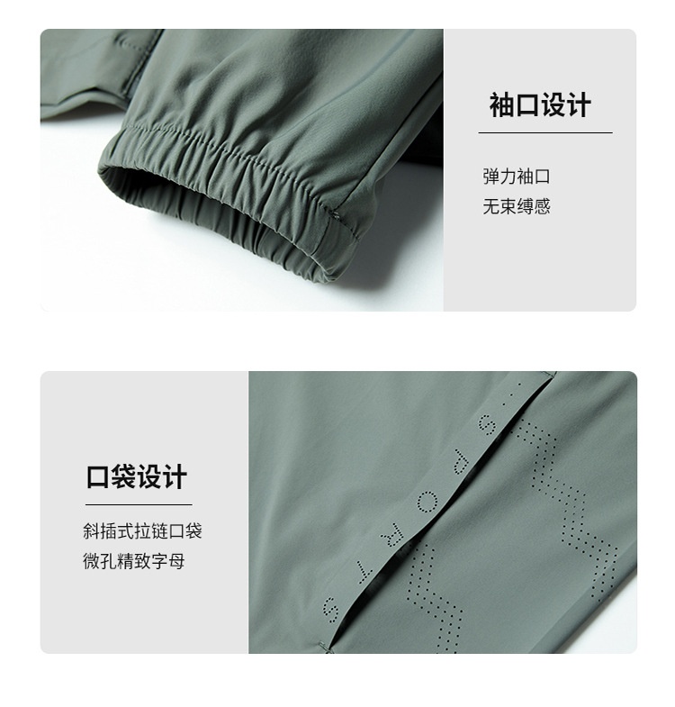 商品[国内直发] GLENVINTEN|2023新款高端男士防晒衣户外冰丝防水速干衣抗紫外线透气皮肤风衣,价格¥332,第15张图片详细描述