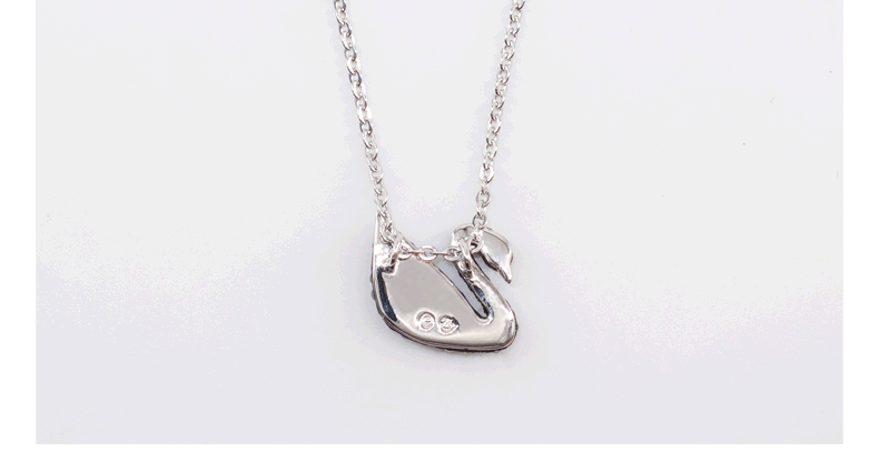 商品[国内直发] Swarovski|SWAROVSKI 施华洛世奇 小黑天鹅吊坠项链锁骨链 5347330【小号黑天鹅】,价格¥377,第4张图片详细描述