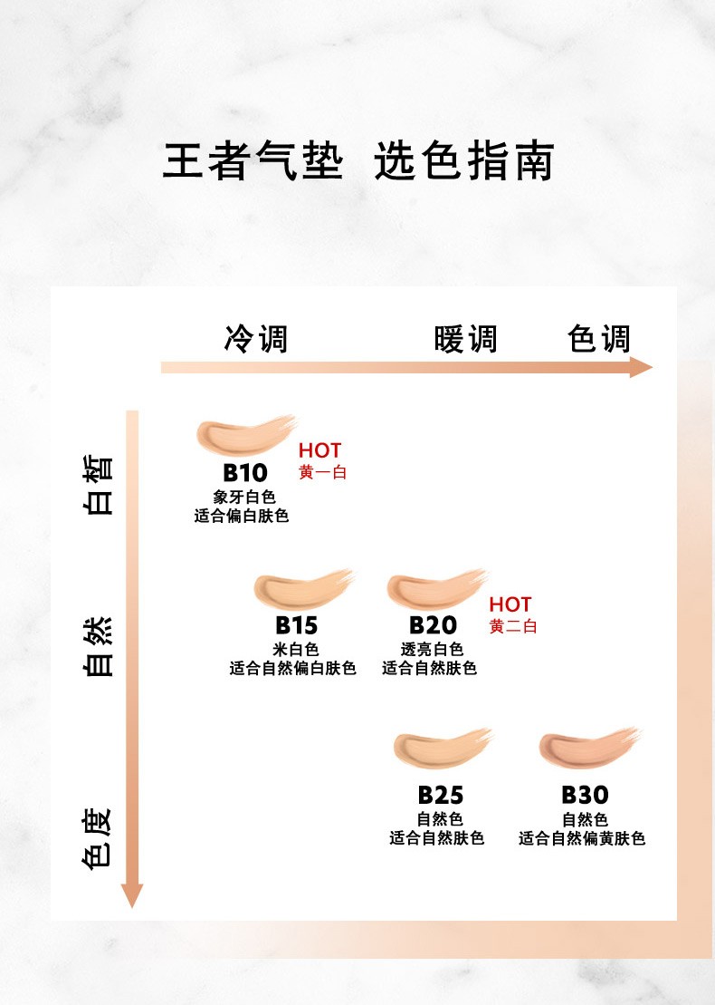 商品Yves Saint Laurent|【新人专享】圣罗兰YSL 高定皮革气垫大理石气垫 14g 持久细腻服帖遮瑕自然清透奶油肌,价格¥425,第8张图片详细描述