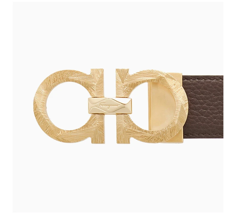 商品Salvatore Ferragamo|SALVATORE FERRAGAMO 男士棕黑双面腰带 67-0087-750193【包装随机，部分无包装盒】,价格¥2353,第7张图片详细描述