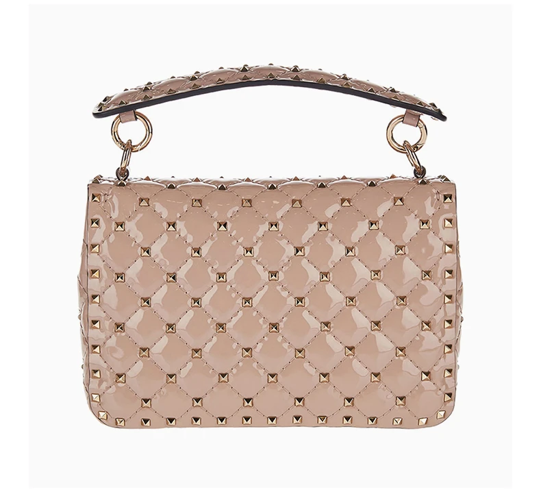 商品[国内直发] Valentino|Valentino 华伦天奴 裸色漆皮女士链条包 RW2B0122-VNE-P45,价格¥13172,第6张图片详细描述