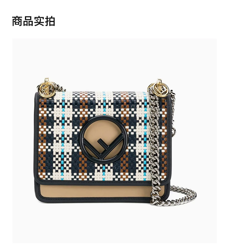 商品[国内直发] Fendi|Fendi 芬迪 女士Kan I F牛皮单肩包 8BT286-A3RO-F13VY,价格¥9775,第4张图片详细描述