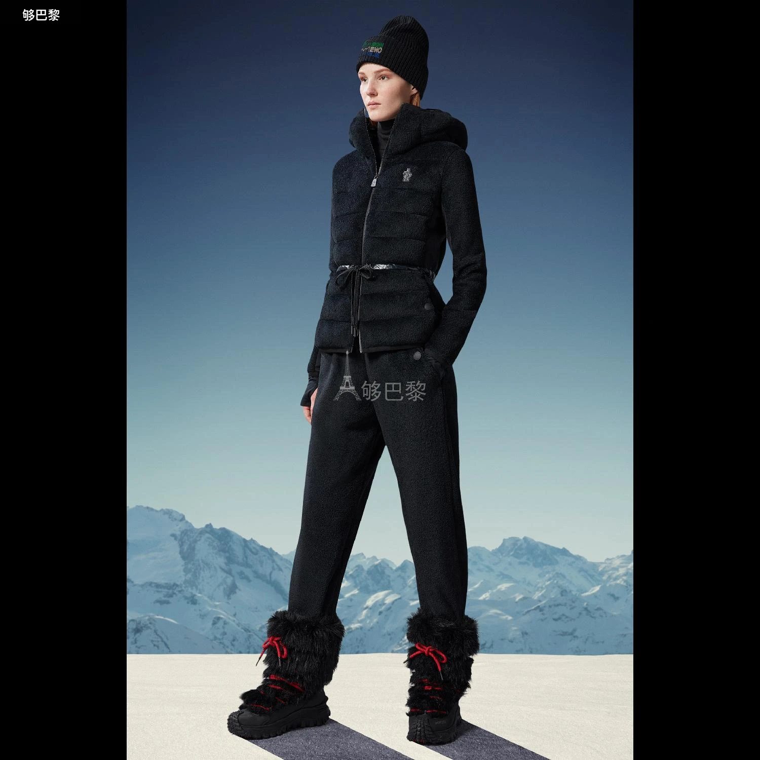 商品Moncler|【预售】 MONCLER盟可睐 24秋冬 女士 休闲裤 女士抓绒运动裤 I20988H00001809EG999,价格¥4924,第4张图片详细描述