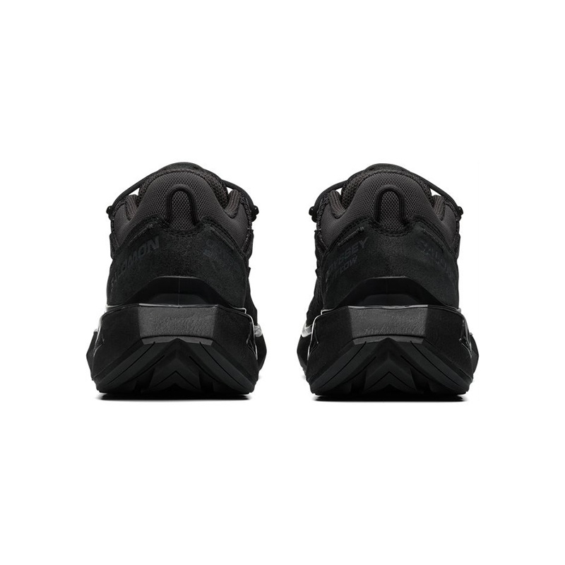 商品Salomon|23新款 ODYSSEY系列男女通用黑色皮革纺织运动鞋,价格¥1926,第3张图片详细描述