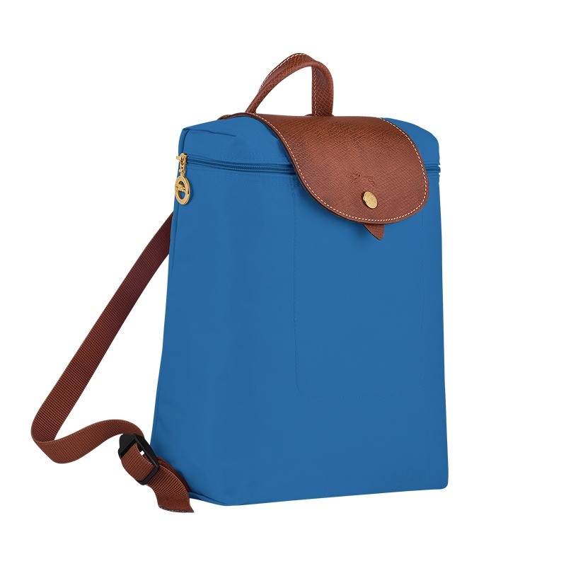 商品Longchamp|珑骧 LE PLIAGE女士深蓝色再生帆布双肩背包,价格¥1450,第3张图片详细描述