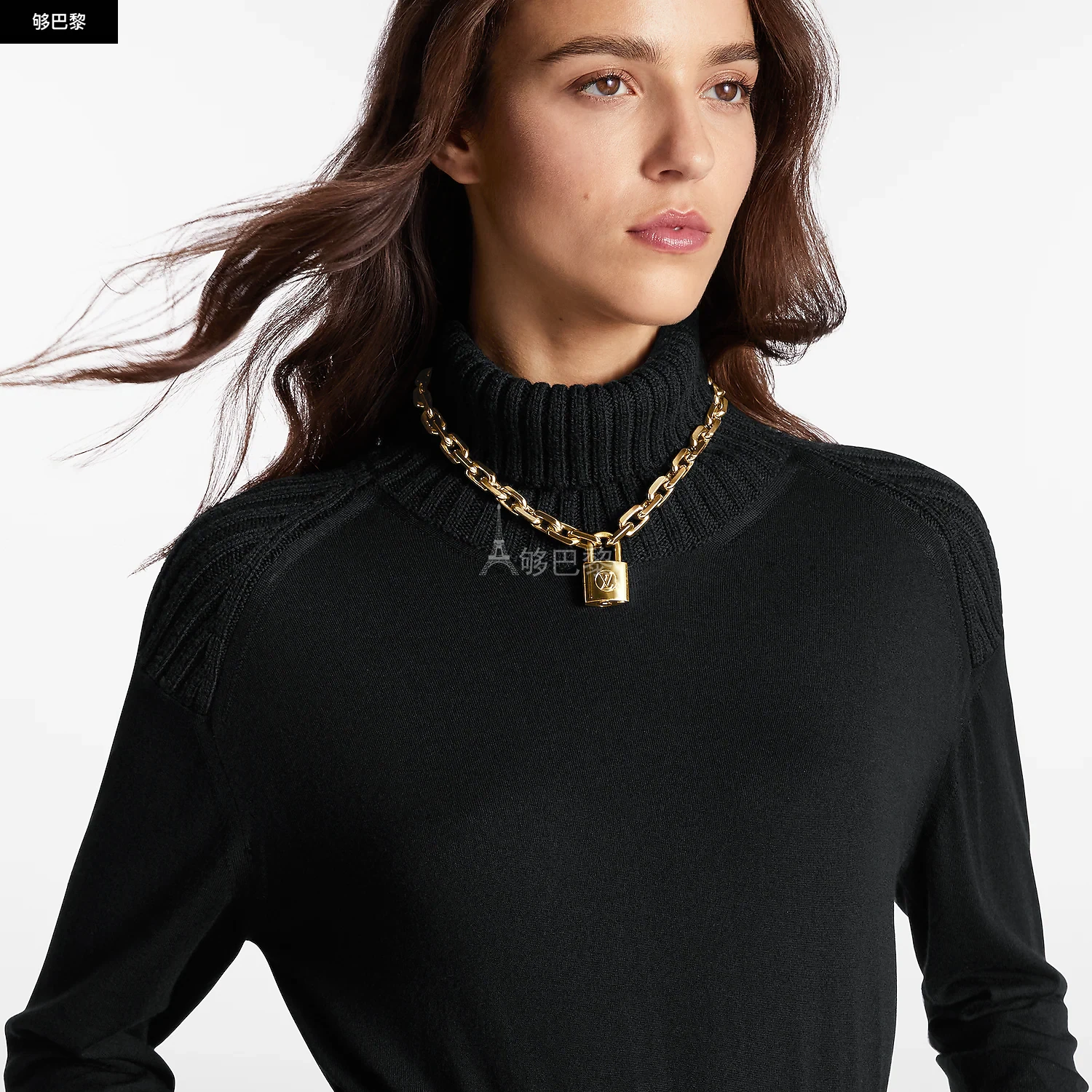 商品Louis Vuitton|【预售】 LV路易威登 25春夏 女士 项链 LV EDGE CADENAS 项链 MP2993 ,价格¥9171,第3张图片详细描述