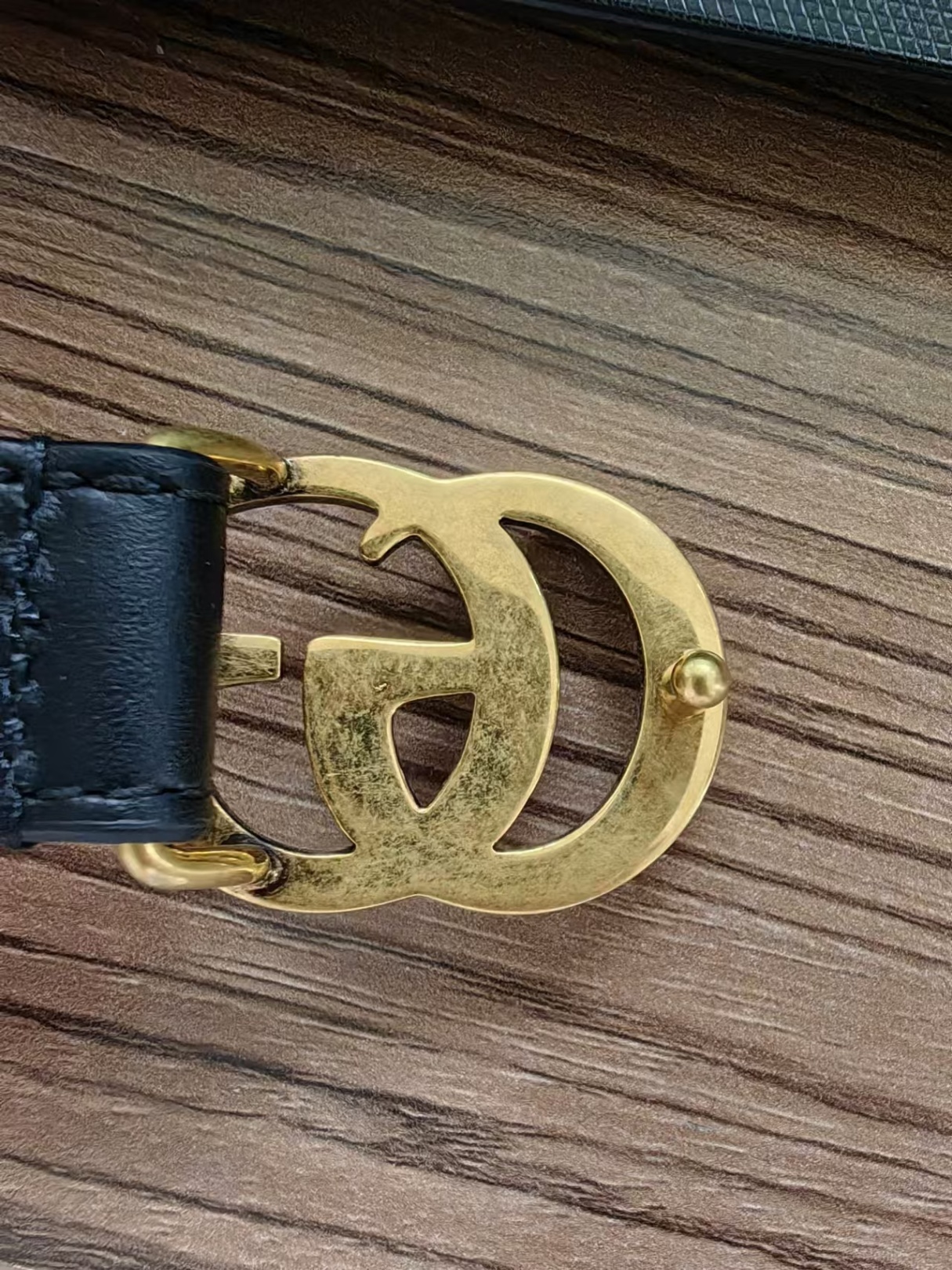 商品[国内直发] Gucci|GUCCI古驰双G平滑扣腰带女款2cm扣头微瑕,价格¥2479,第1张图片详细描述