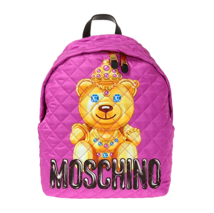 商品Moschino|Moschino 莫斯奇诺 女士粉色尼龙手提双肩包 B7615-8205-1244,价格¥1986,第3张图片详细描述