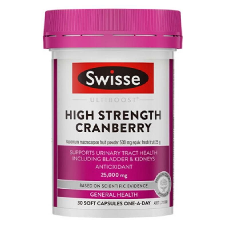 商品Swisse|澳洲斯维斯swisse蔓越莓胶囊高浓度精华30粒*2新旧版本随机发货,价格¥252,第5张图片详细描述