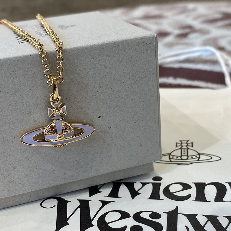 商品Vivienne Westwood|【现货】西太后 女士银色徽标项链6302039P-02R120-CN,价格¥780,第3张图片详细描述